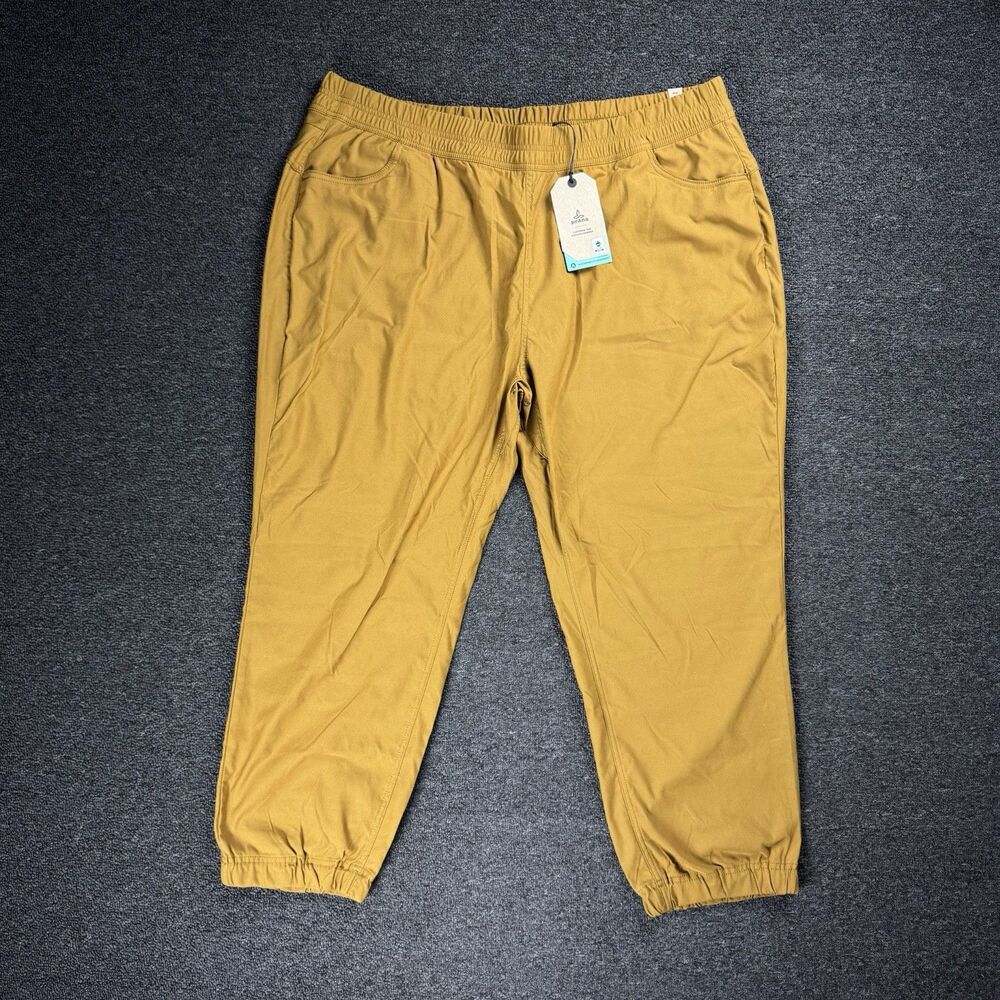 Prana Halle E Waist II Jogger Pants Womens 22W Plus Relaxed Antique Bronze